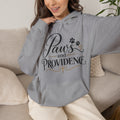 Paws and Providence Hoodie | Paw Print Script Design