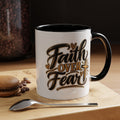 Faith Over Fear Mug | Accent Coffee Mug 11oz 15oz