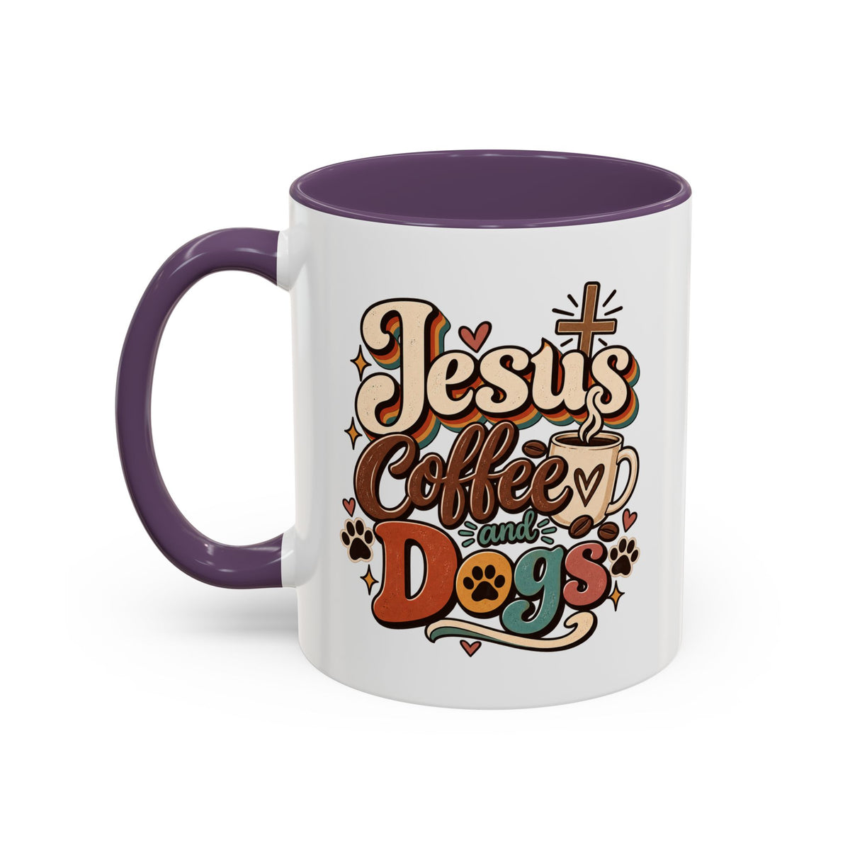 Jesus Coffee and Dogs Mug | Accent Coffee Mug 11oz 15oz