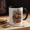 Jesus Coffee and Cats Mug | Accent Coffee Mug 11oz 15oz