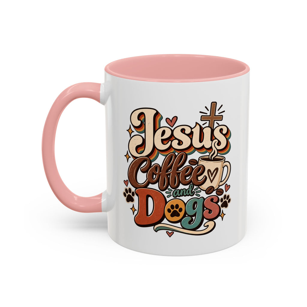 Jesus Coffee and Dogs Mug | Accent Coffee Mug 11oz 15oz