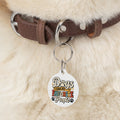 Dogs Are My Favorite People Pet Tag | Round Engraved Dog ID Tag