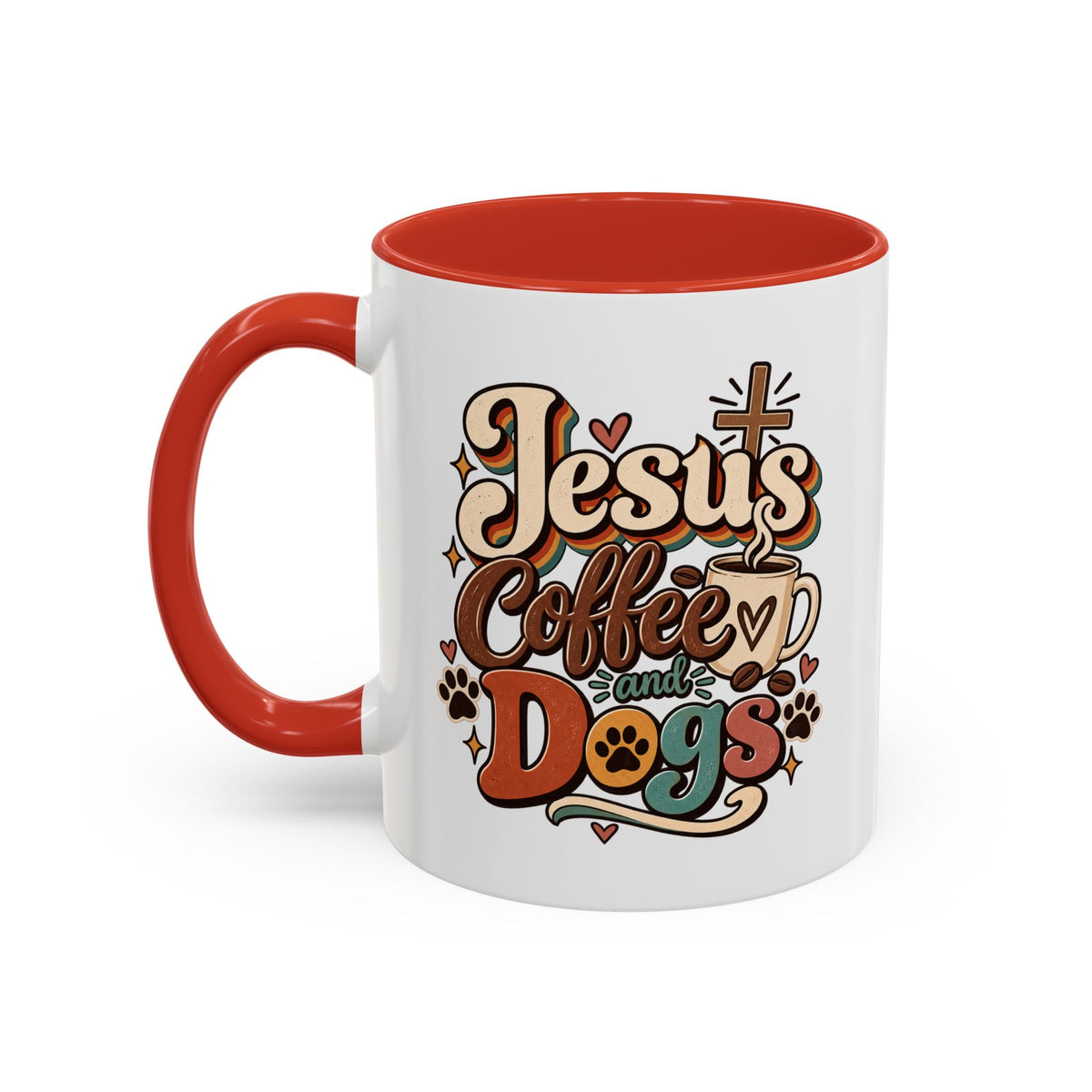 Jesus Coffee and Dogs Mug | Accent Coffee Mug 11oz 15oz