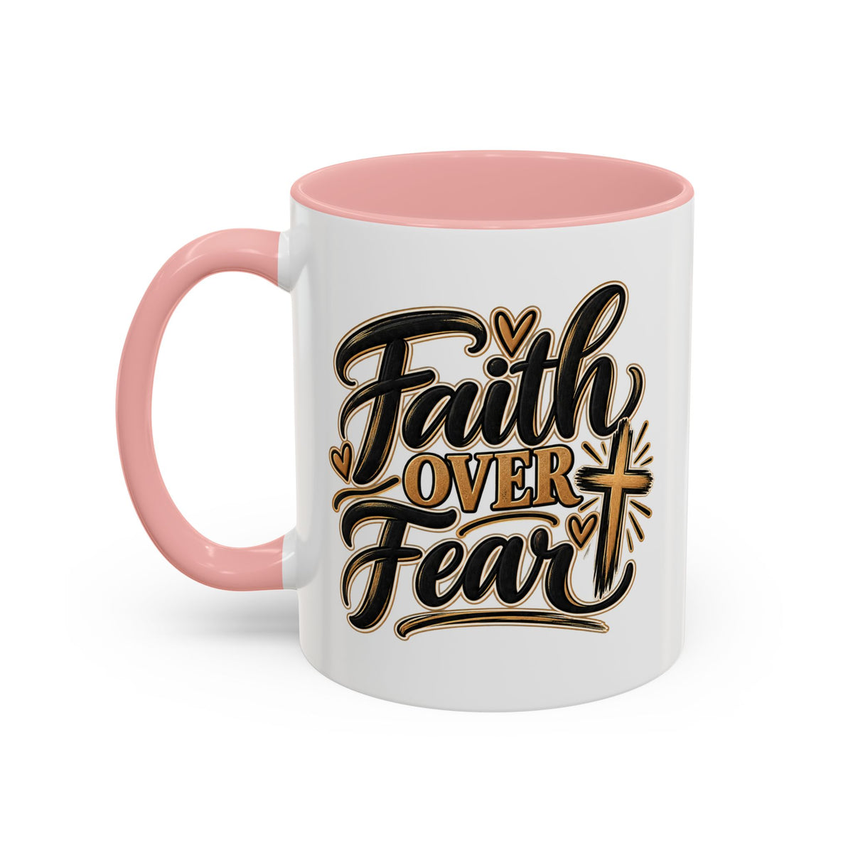 Faith Over Fear Mug | Accent Coffee Mug 11oz 15oz