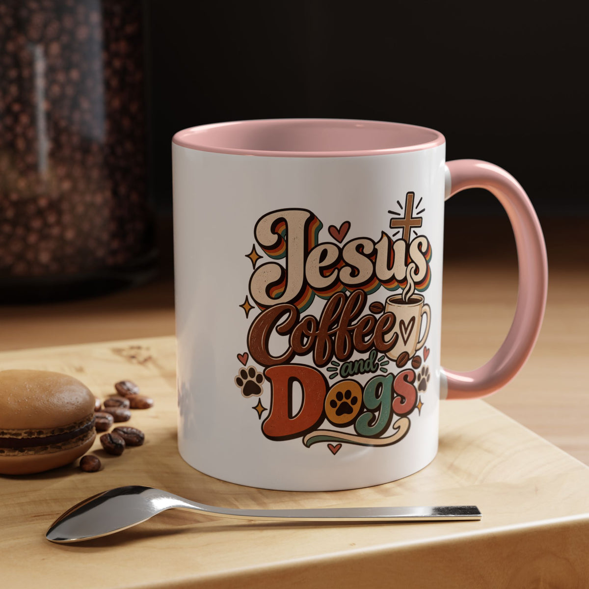 Jesus Coffee and Dogs Mug | Accent Coffee Mug 11oz 15oz