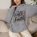 Walk by Faith Hoodie | Christian Cross Scripture Faith Typography