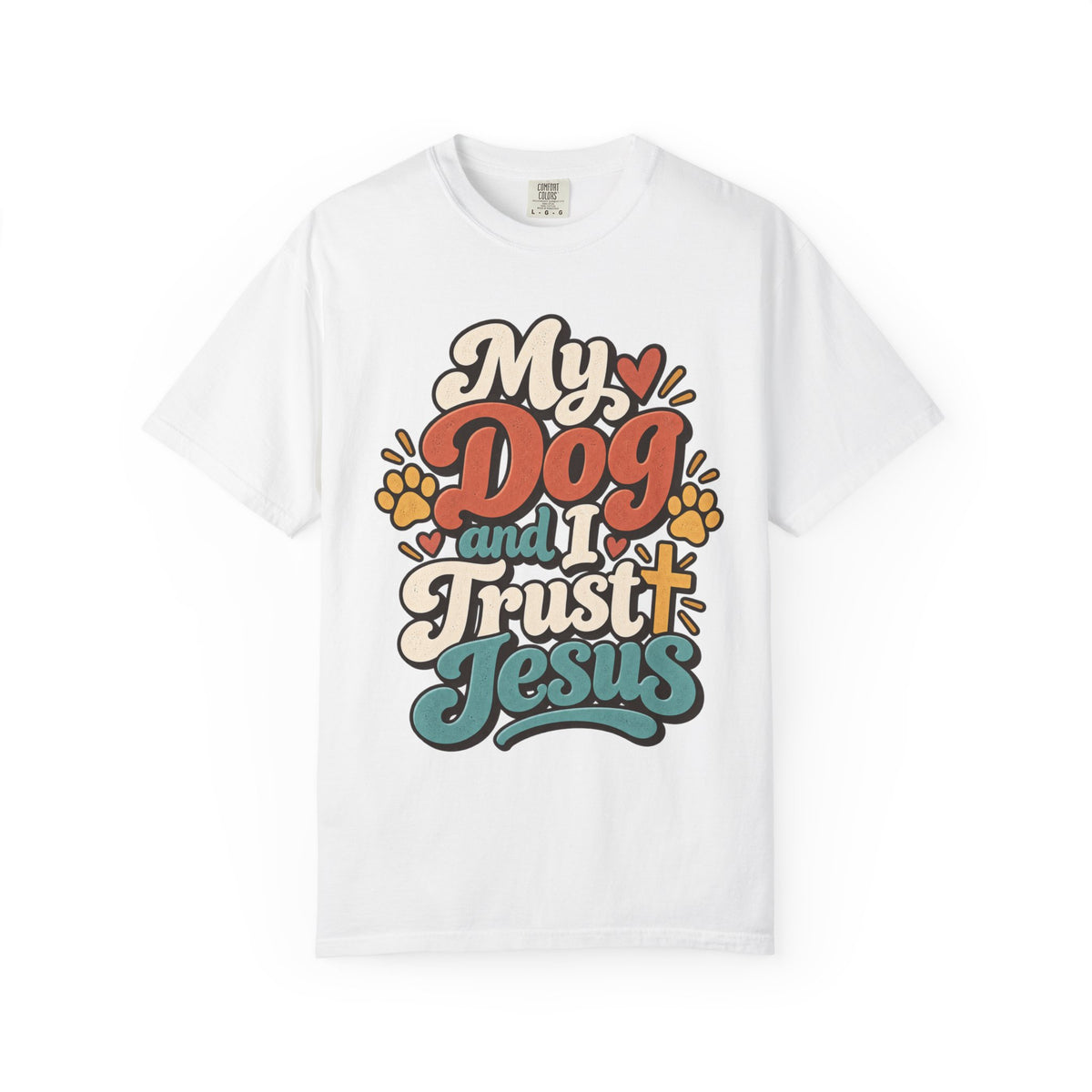 My Dog and I Trust Jesus T-shirt | Christian Faith Pet Lover Tee